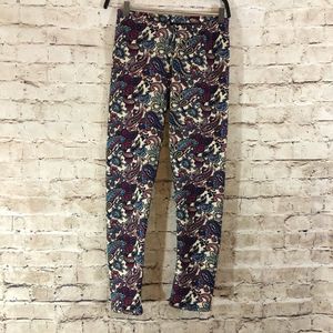 NWOT Docele Paisley printed lined leggings onesize